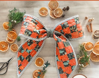 Riesen-Gingham-Bogen- Wende-Quiltmuster-Schnittmuster-Anleitung