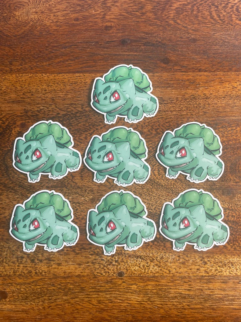 Bulbasaur Vinyl Sticker - Fanart - Waterproof - Etsy