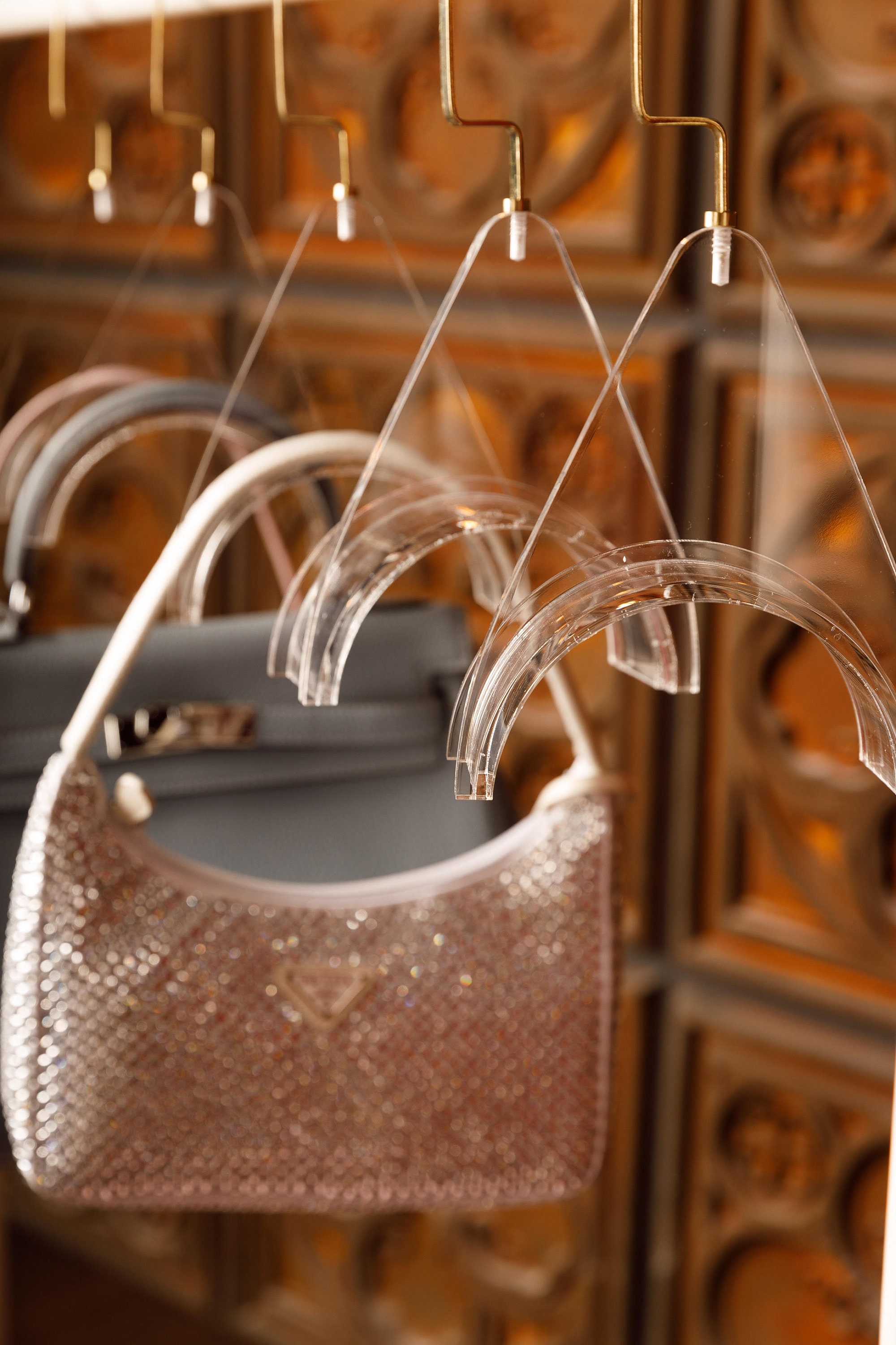 acrylic purse hanger
