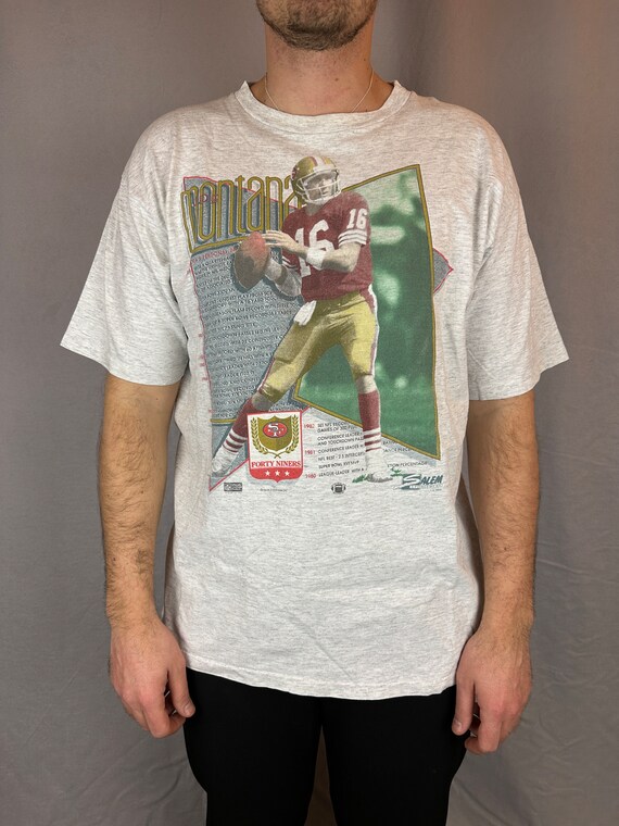 Vintage Joe Montana San Francisco 49ers T-Shirt X… - image 1