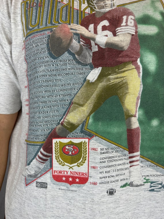 Vintage Joe Montana San Francisco 49ers T-Shirt X… - image 4