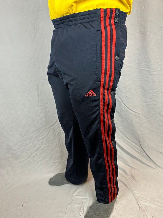 Y2k Vintage Adidas Training Pants Track Jacket S 90s Button -