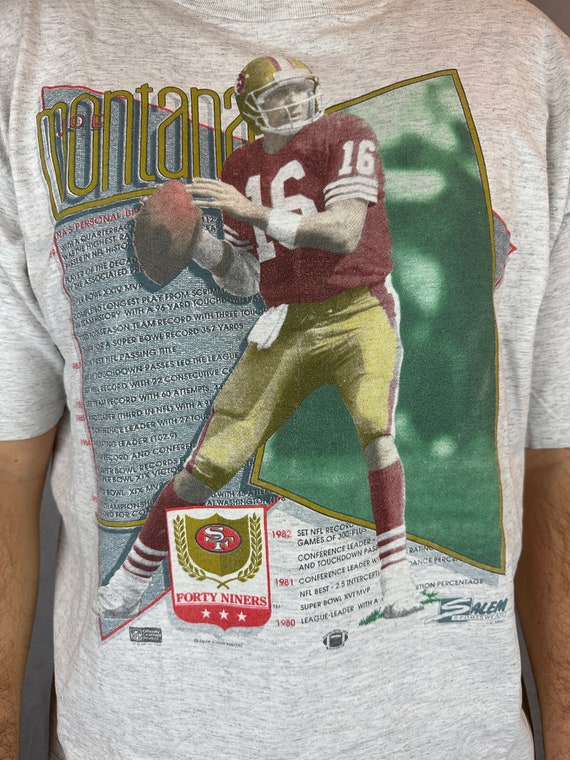 Vintage Joe Montana San Francisco 49ers T-Shirt X… - image 2