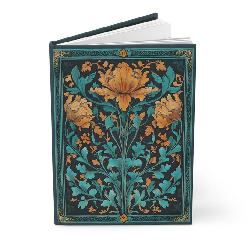 Floral Art Nouveau notebook - Vintage journal diary gift afbeelding 11
