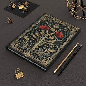 Floral Art Nouveau notebook Vintage journal diary gift