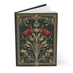 Floral Art Nouveau notebook - Vintage journal diary gift afbeelding 4