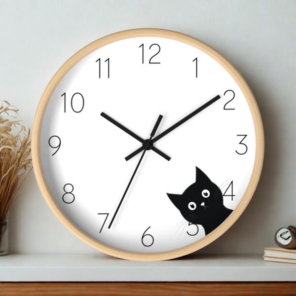 Cat Wall Clock: Whimsical Decor for Cat Lover