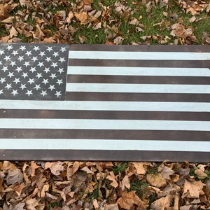 Handmade Steel American Flag