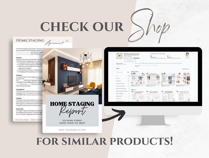 Editable Home Staging Business Templates Bundle Property Etsy