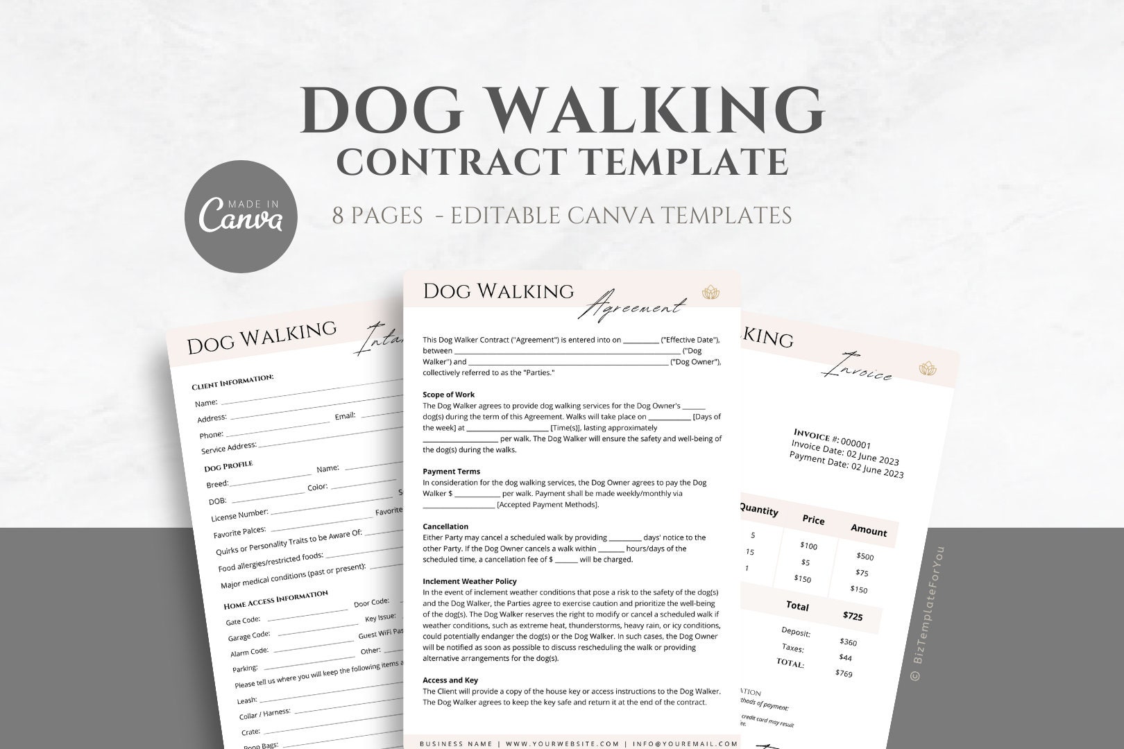 Dog walking contract uk 2025