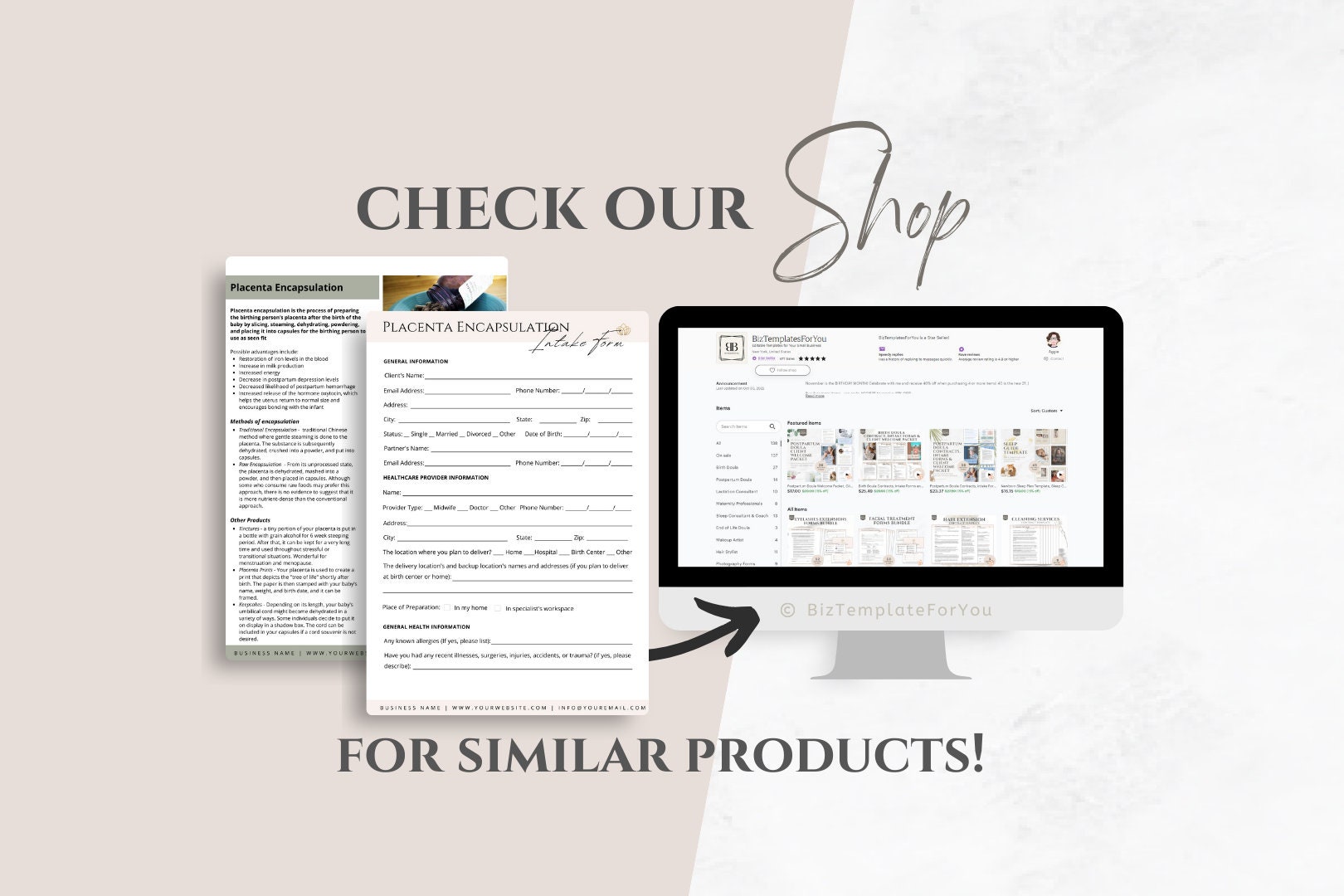 Editable Placenta Encapsulation Contracts & Intake Forms, Paperwork ...