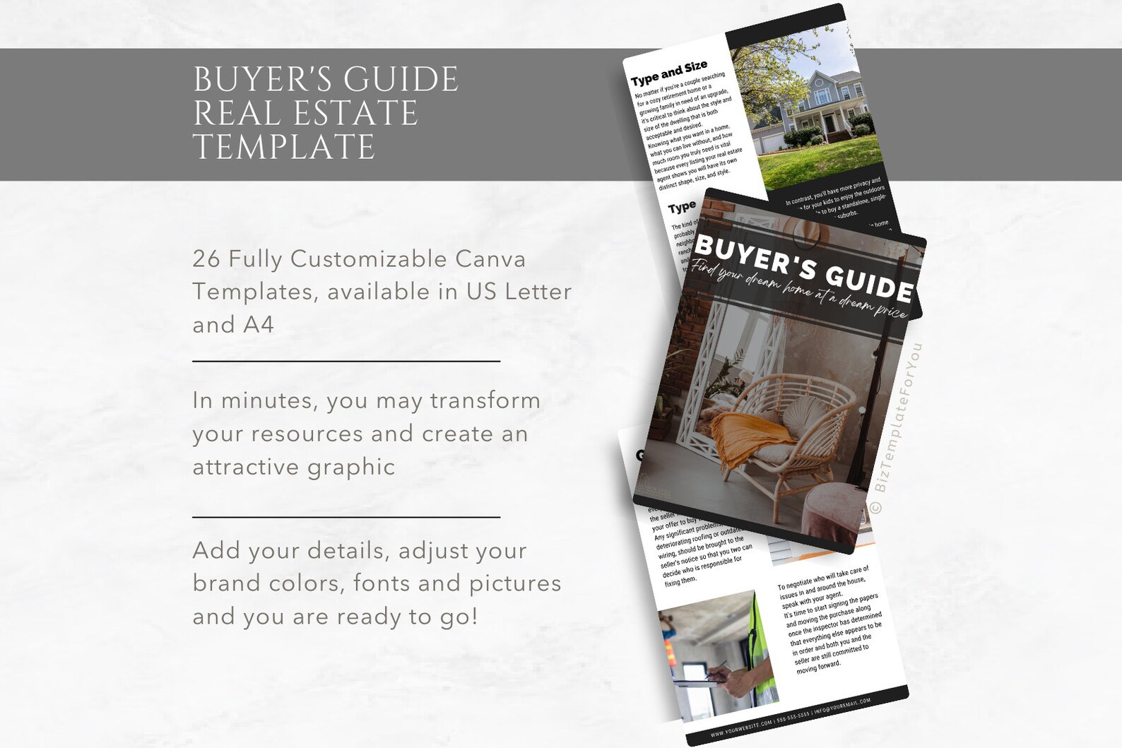 Editable Home Buyer Guide Real Estate Buyer Packet Buyer - Etsy