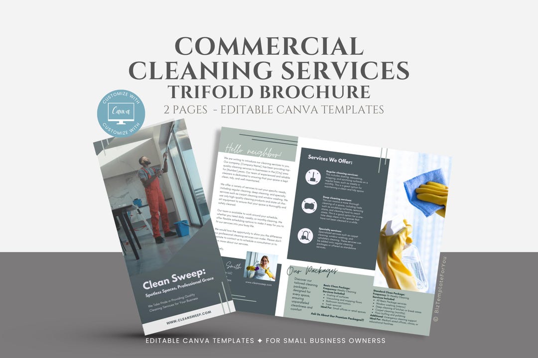 Image 13 for Commercial Cleaning Brochure Templates