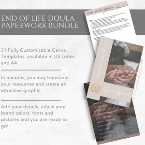 Editable End of Life Doula Paperwork Bundle, Client Welcome Packet ...
