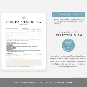 Effacement and Dilation Handout Template, Doula Tool, Birth Education, Doula Template, Labor and Delivery Resource, Labor Process Handout imagen 2