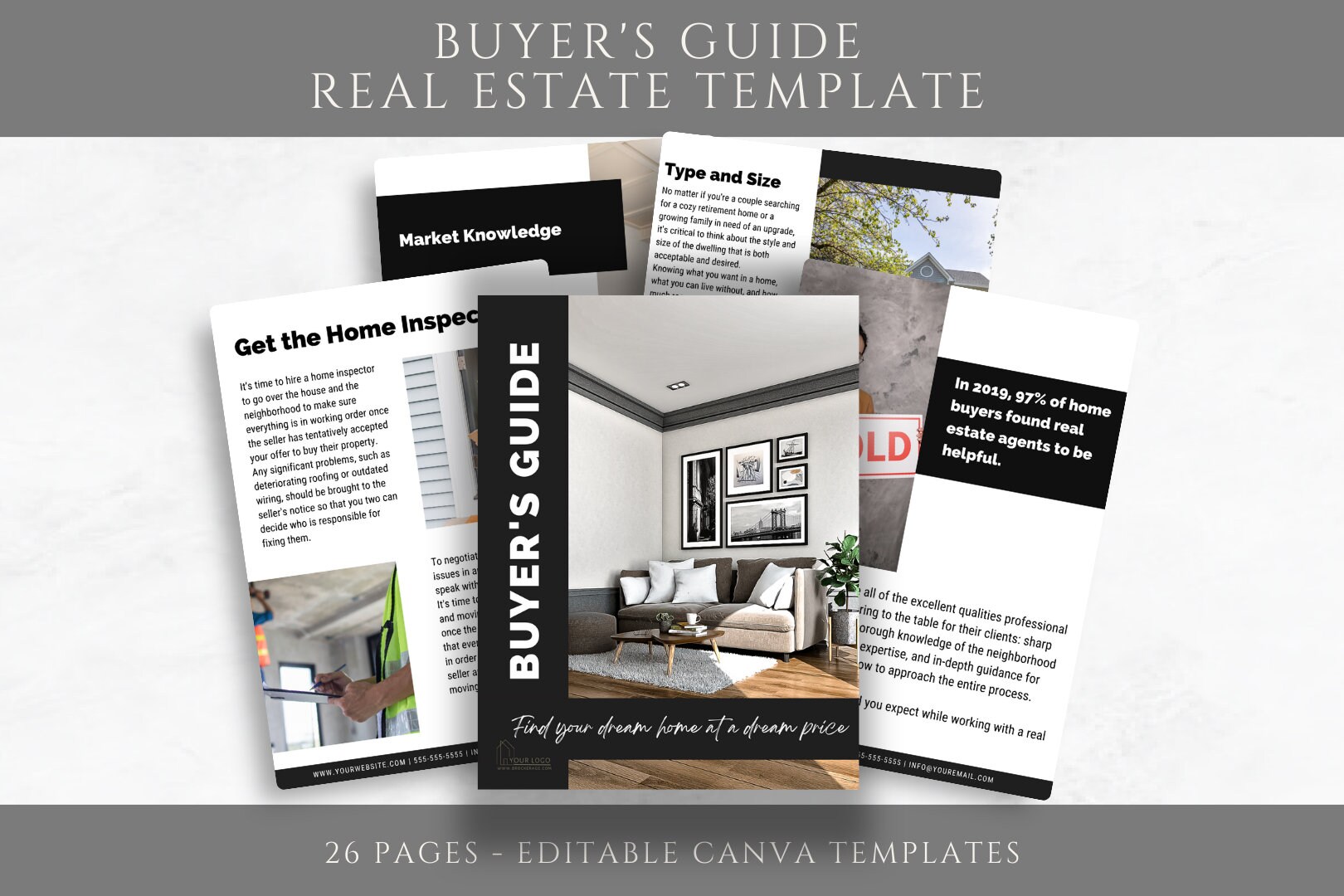 Editable Home Buyer Guide Real Estate Buyer Packet Buyer - Etsy