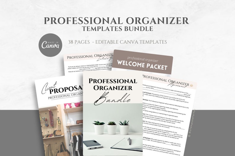 Organization Target Packet Editable Professional Organizer Forms Bundle, Organizing Service ...