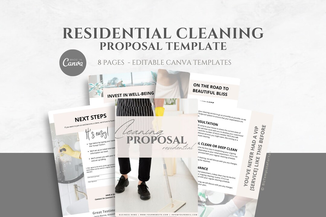 Residential Cleaning Proposal Template for Cleaning Service Business Residential Cleaning Proposal Template for Cleaning Service Business