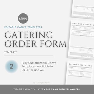 catering order forms - fill out and sign printable pdf... Editable Catering Order Form Template, Printable Catering Order Form ...