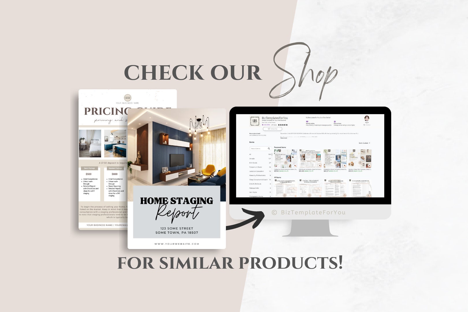 Editable Home Staging Tri-fold Brochure Template Property Staging ...