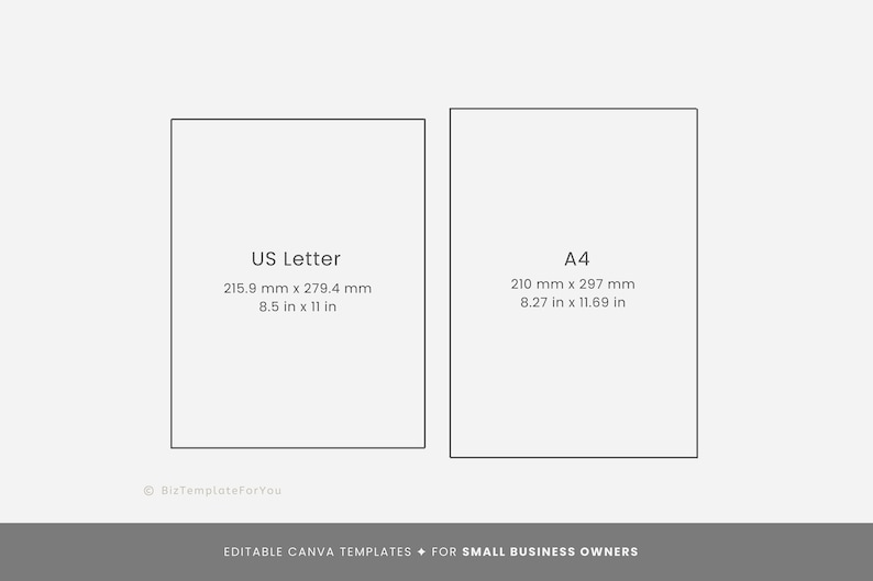 Consignment contract shown in common page sizes for business records