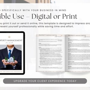 Editable Property Management Contract Template, Real Estate Property Management Service Agreement incl. Intake Form and Invoice Template image 8