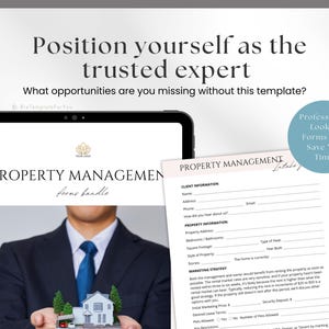 Editable Property Management Contract Template, Real Estate Property Management Service Agreement incl. Intake Form and Invoice Template image 6