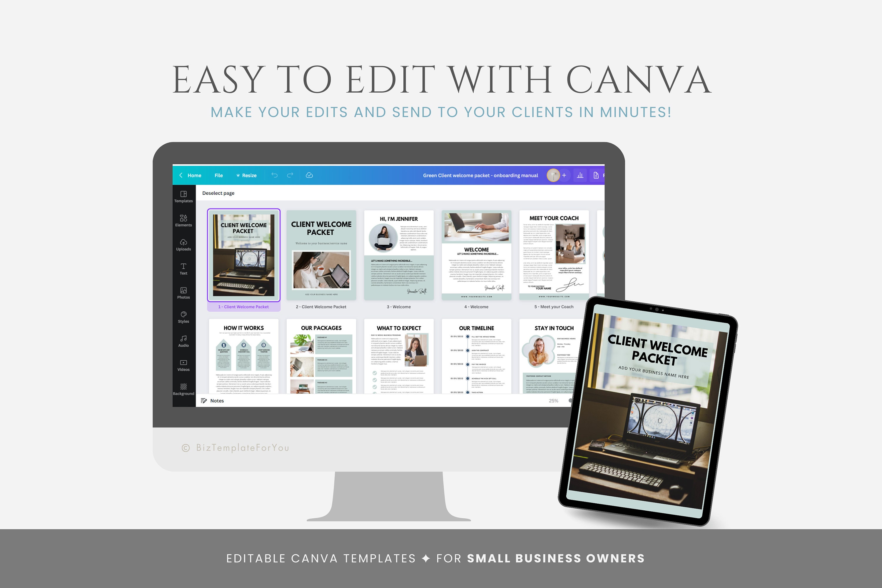 Editable New Client Welcome Packet, Client Onboarding, New Client ...