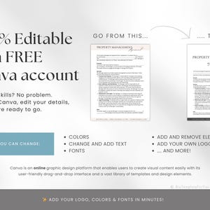 Editable Property Management Contract Template, Real Estate Property Management Service Agreement incl. Intake Form and Invoice Template image 7