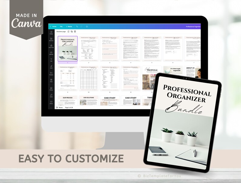 Editable Professional Organizer Forms Bundle Organizing Etsy