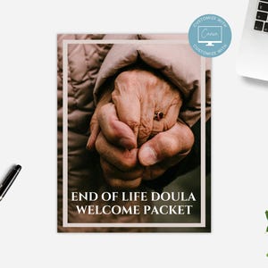 Editable End of Life Doula Client Welcome Packet, Client Welcome Packet Template, Death Doula Services & Pricing Guide, Doula Information image 2