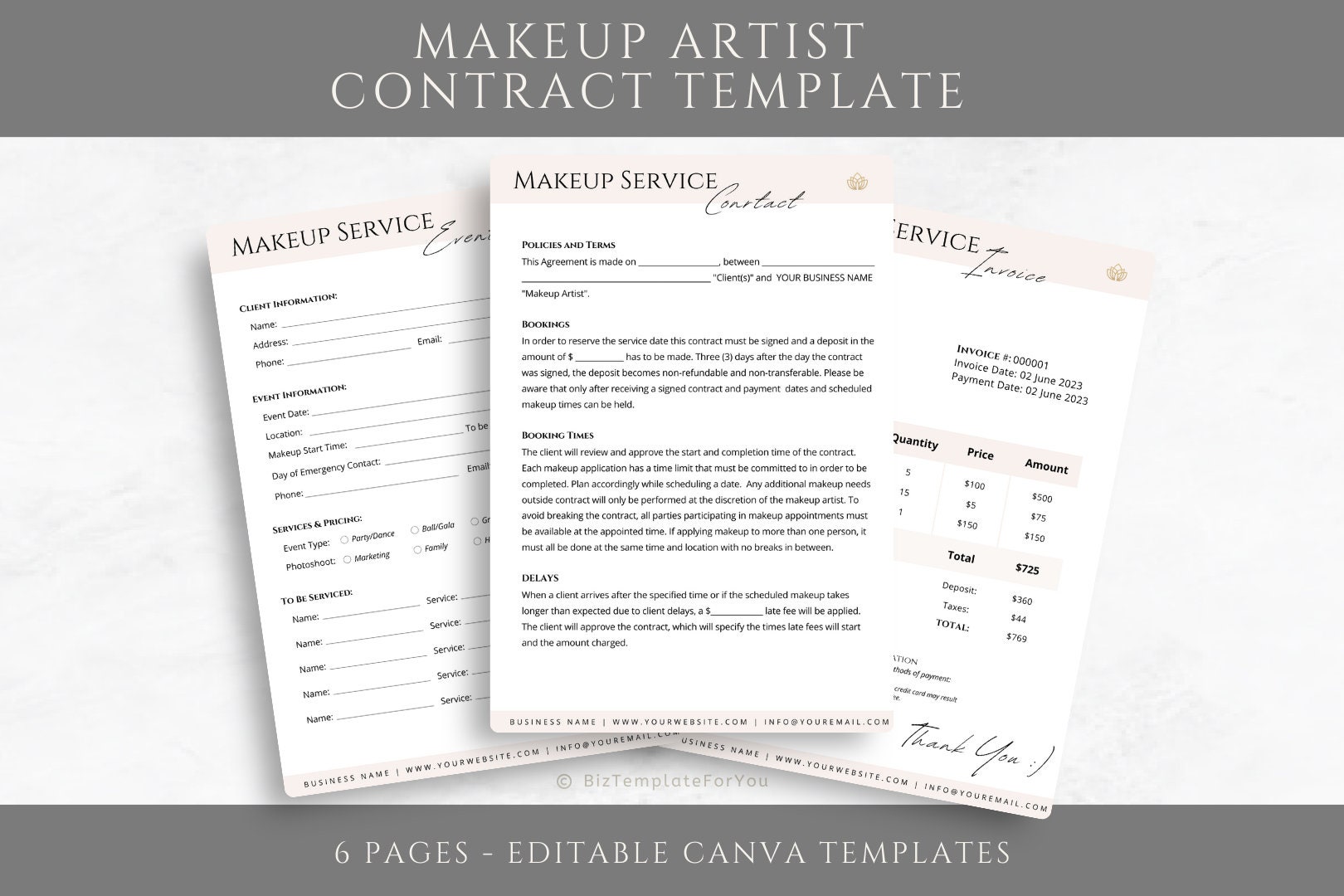 Editable Makeup Artist Contract Template Freelance Makeup Etsy Editable Makeup Artist Contract Template Freelance Makeup Etsy