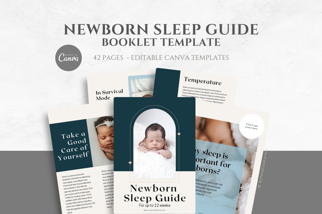 Editable Newborn Sleep Routine Template, Baby Guide, Ebook Template ...