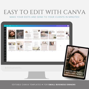 Editable End of Life Doula Client Welcome Packet, Client Welcome Packet Template, Death Doula Services & Pricing Guide, Doula Information image 6