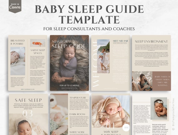 Baby / Newborn Sleep Guide Booklet Template Sleep Consultant - Etsy