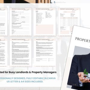 Editable Property Management Contract Template, Real Estate Property Management Service Agreement incl. Intake Form and Invoice Template image 2
