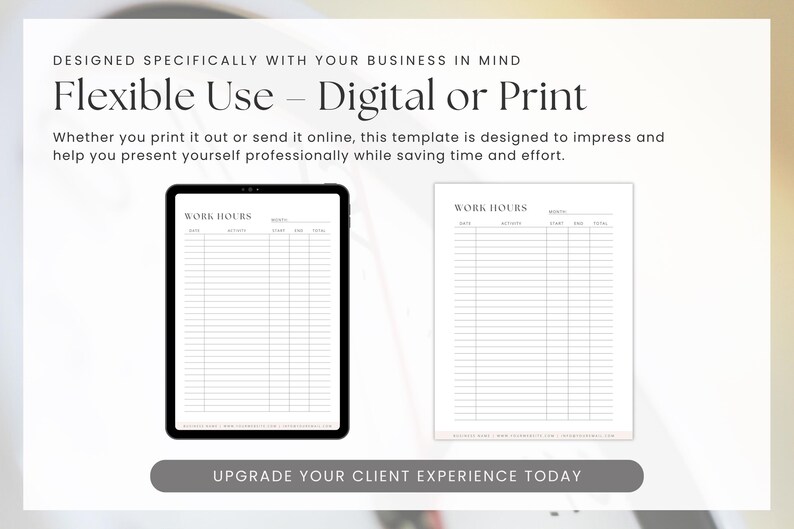 Editable Work Hours Log Template, Canva Time Tracker Sheet for ...