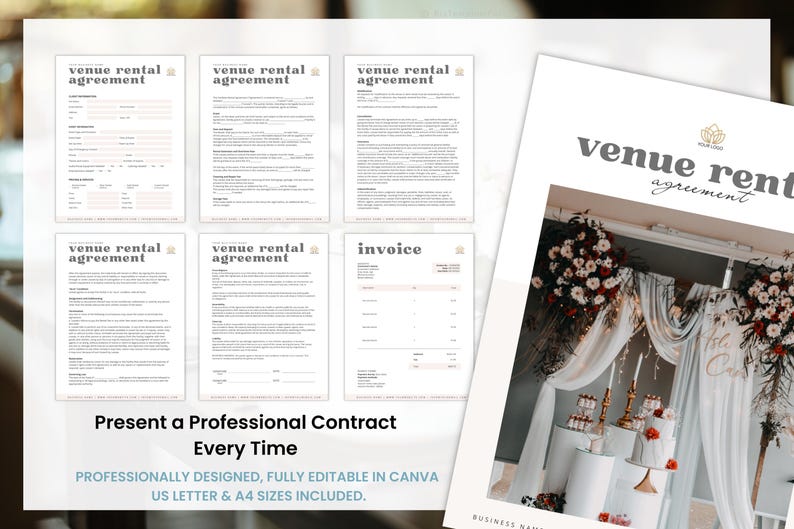 Venue Rental Agreement Template, Event Facilities Rental Contract ...