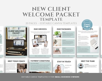 Editable New Client Welcome Packet, Client Onboarding, New Client Welcome Book, Virtual Assistant Welcome Package, Welcome Template