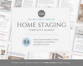 Editable Home Staging Templates Bundle, Property Staging Checklist, Real Estate Home Staging Service Business Forms, Canva editable