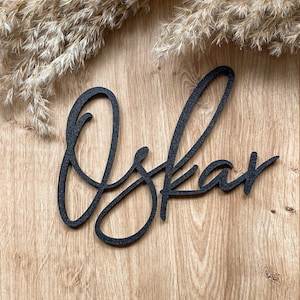 Placa para puerta con nombre, placa para habitación infantil, letras personalizadas