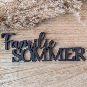 Name plate, decorative plate personalized with name