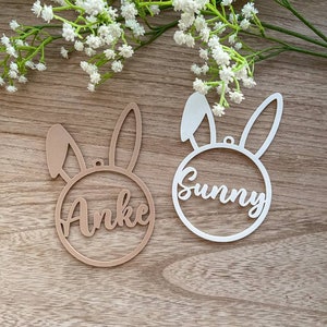 Personalized Easter tags, Easter tags with names, gift tags, Easter, Easter bunny