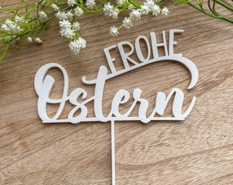 Caketopper Ostern, Tortenstecker Frohe Ostern, Tortentopper