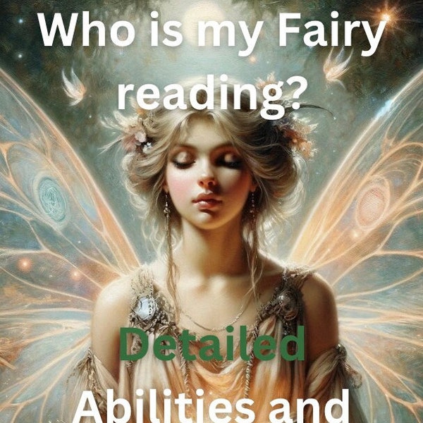 SAME DAY EMAILED Fairy reading Who is my Fairy Same day 24 hours Spirit guide reading elemental spirit Elf fae faerie faun what element