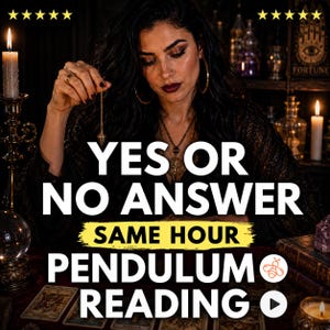 Lectura de péndulo Sí/No: 10 preguntas. Alternativa a las cartas del tarot para la brujería y la adivinación.