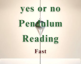 ONE question YES or no Pendulum Same hour Reading same day reading