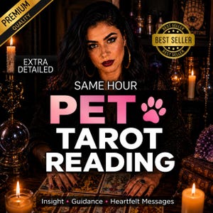 Accurate Pet Tarot Reading & Animal Communication: Same-Hour Spiritual Guidance for Your Beloved Companion