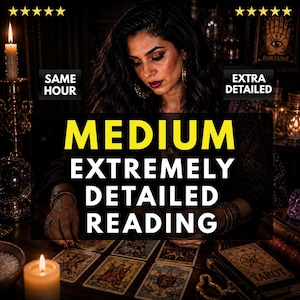 Medium Reading | Same Hour Detailed Psychic Insight, Spirit Messages (Digital Service)