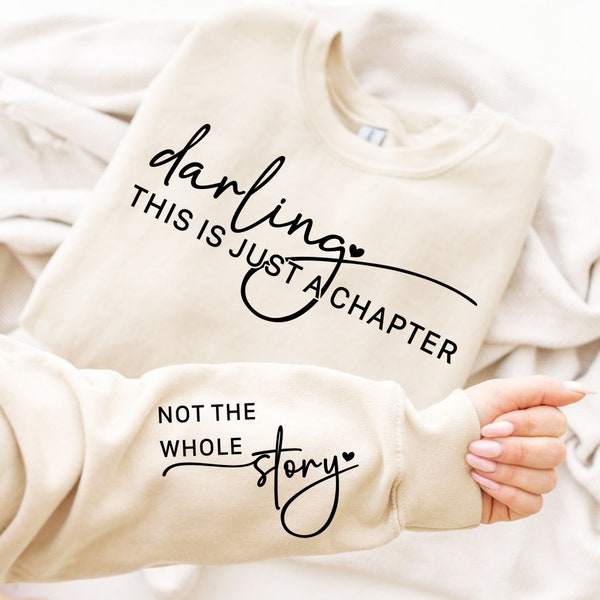 Darling This Is Just A Chapter Svg Png High Quality, File For Cricut, Positive Svg Png, This Is Just A Chapter Tshirt Quote Svg Png